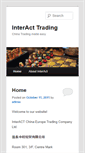 Mobile Screenshot of interacttrading.com