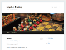 Tablet Screenshot of interacttrading.com